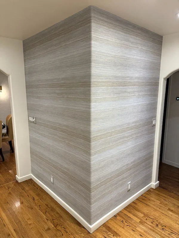Wallpaper installation in Belltown Seattle