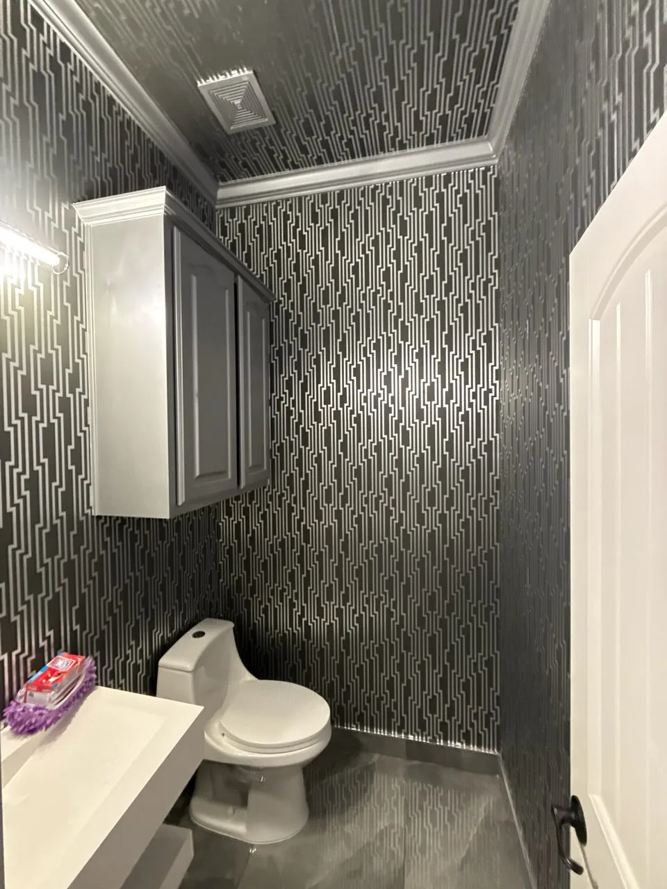 Wallpaper installation in First Hill Seattle